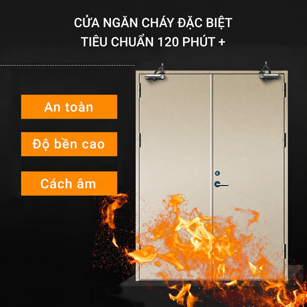 Ảnh 3 — Cửa chống cháy trên 120 phút hai cánh