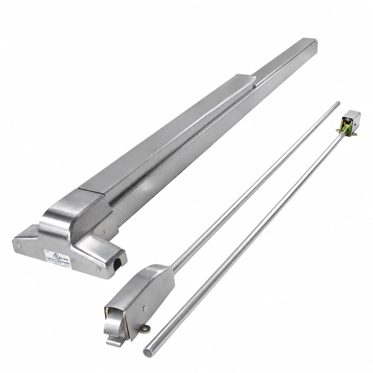 Ảnh 2 — Thanh đẩy thoát hiểm đôi 2 điểm inox 304 (F3260-SS)
