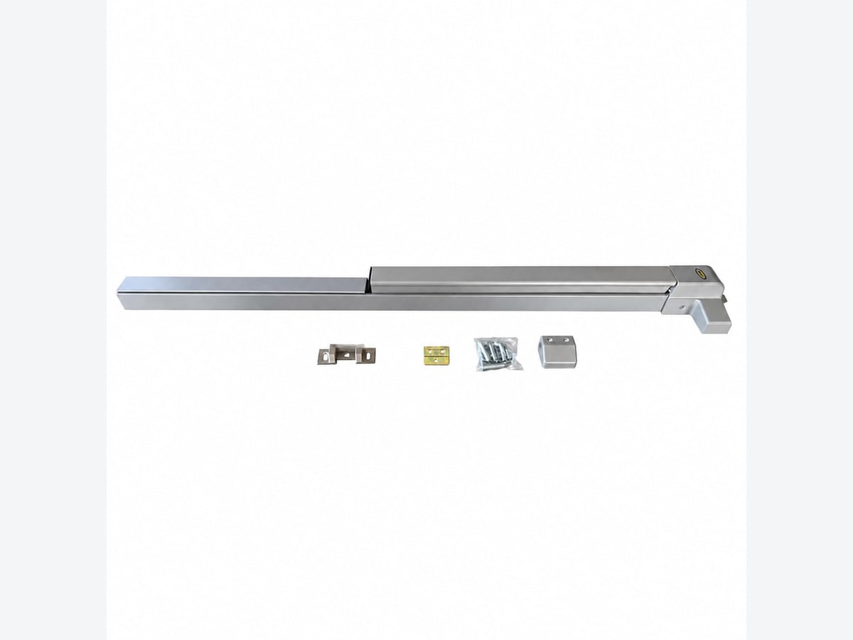 Thanh đẩy thoát hiểm đơn F3200-Iron thép sơn tĩnh điện trên cửa chống cháy
