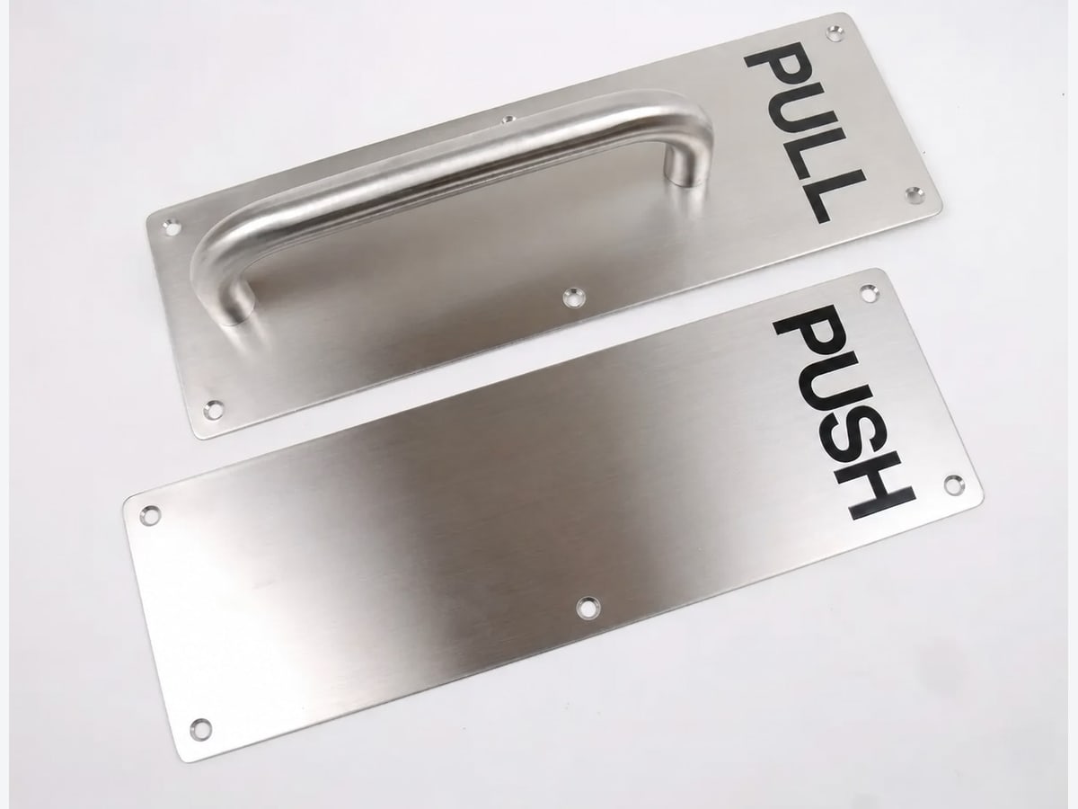 Tay nắm PULL–PUSH inox 304 kích thước 280x90mm cho cửa chống cháy