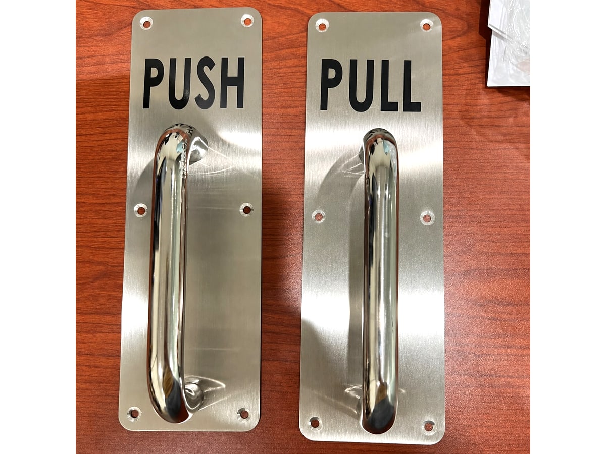 Tay nắm PULL–PUSH inox 304 kích thước 280x90mm cho cửa chống cháy
