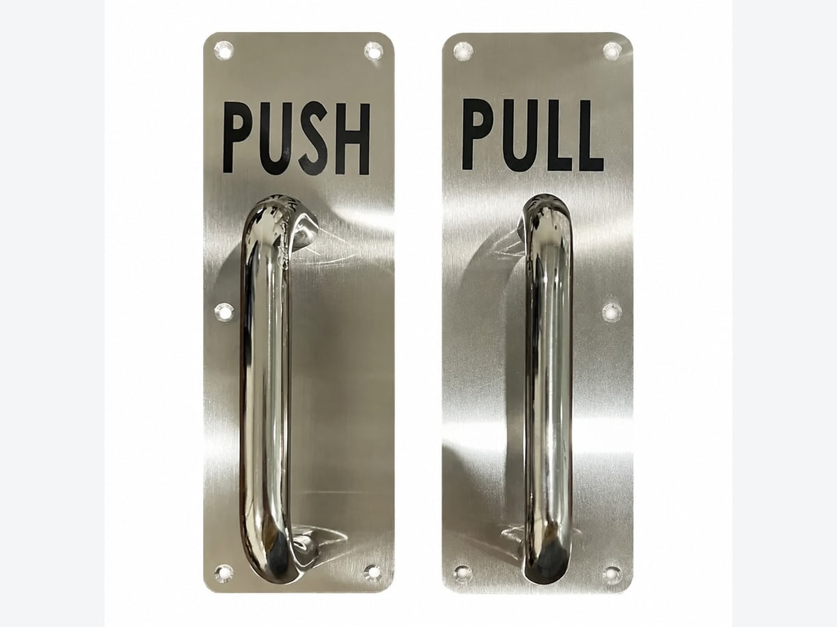 Tay nắm PULL–PUSH inox 304 kích thước 280x90mm cho cửa chống cháy