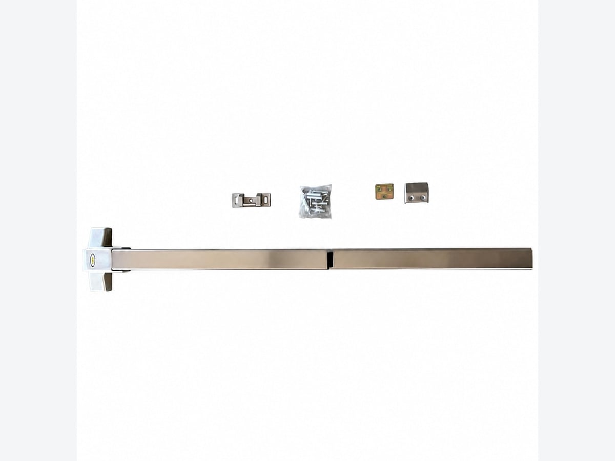 Thanh đẩy thoát hiểm đơn 1 điểm inox 304 F3200-SS lắp trên cửa chống cháy